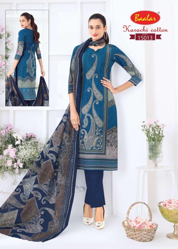 Baalar karachi vol 15 suryajyoti dress material wholesale in surat